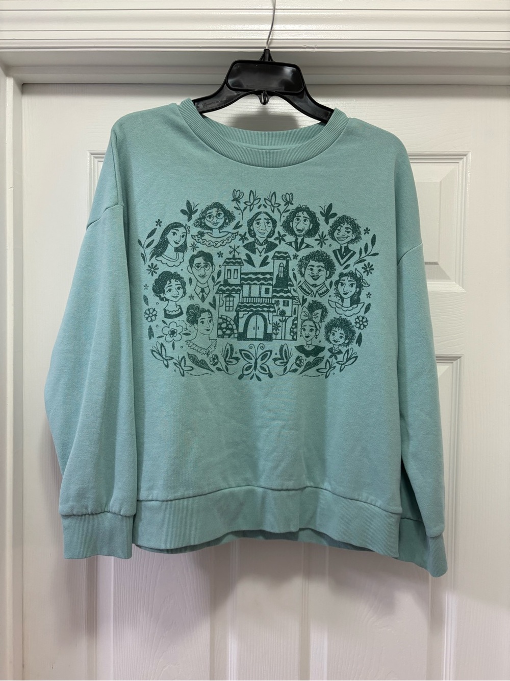 Disney Parks Encanto Family Madrigal Teal Crewneck Women's Sweatshirt
